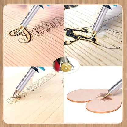 Wood Burning Letter Kit, 28PCS Creative DIY Carving and Embossing Set for Craft Making