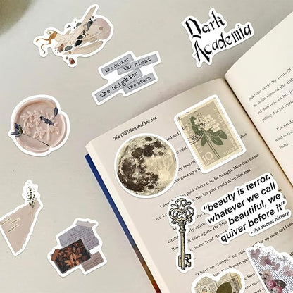 170 Pcs Vintage Aesthetic Scrapbook Stickers | Waterproof Vinyl Stickers for Journals, Planners & Water Bottles | Scrapbooking Supplies for DIY Crafts, Junk Diary | Teens & Adults Decoration