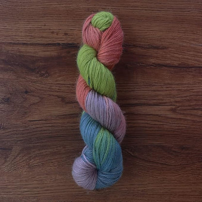 100% Baby Alpaca Yarn Wool 100g Hank DK Weight Hand Dyed Made in Peru - Heavenly Soft and Perfect for Knitting and Crocheting (Wild Flowers, DK Hand Dyed - 100g Hank)