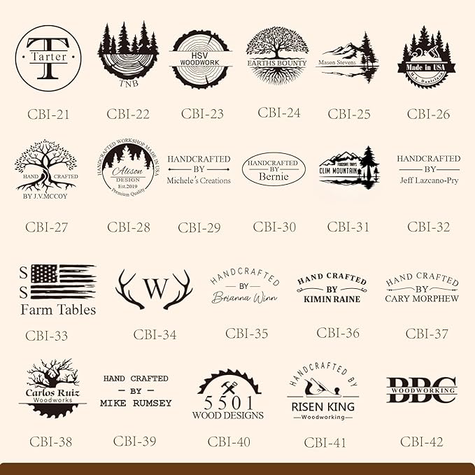 KAINSY Custom Branding Iron for Wood - Electric Branding Irons Personalized Wood Burning Letter Stamps - Mark Your Logo/Text into Metal Stamp for Leather Food Meat - Woodworking Tools Handmade Gifts