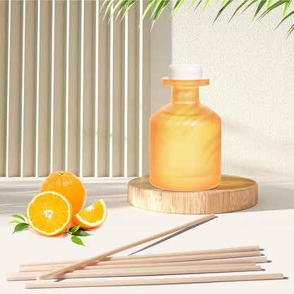 YISOWUH Reed Diffuser - Citrus 3.38oz (100ml) 1 Pack Essential Oil Reed Diffuser Set with 8 Sticks, Long Lasting Fragrance for Home, Bathroom, Bedroom, Room, Decor