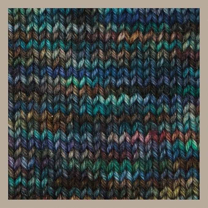 KnitPro Symfonie Hand Dyed Yarn | Extra Fine Merino Wool & Polyamide Blend for Knitting & Crocheting, Fingering Weight, Oeko-TEX Certified 400m, 100g Skein | Terra Variegated Tropical Seascape