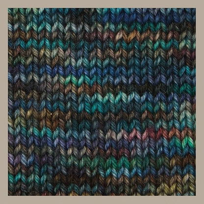 KnitPro Symfonie Hand Dyed Yarn | Extra Fine Merino Wool & Polyamide Blend for Knitting & Crocheting, Fingering Weight, Oeko-TEX Certified 400m, 100g Skein | Terra Variegated Tropical Seascape