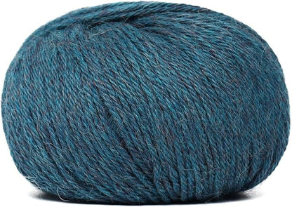 100% Baby Alpaca Yarn Wool Set of 6 Skeins (300 Grams) DK Weight - Made in Peru - Heavenly Soft and Perfect for Knitting and Crocheting (Aqua Blue, DK - 6 Skeins)