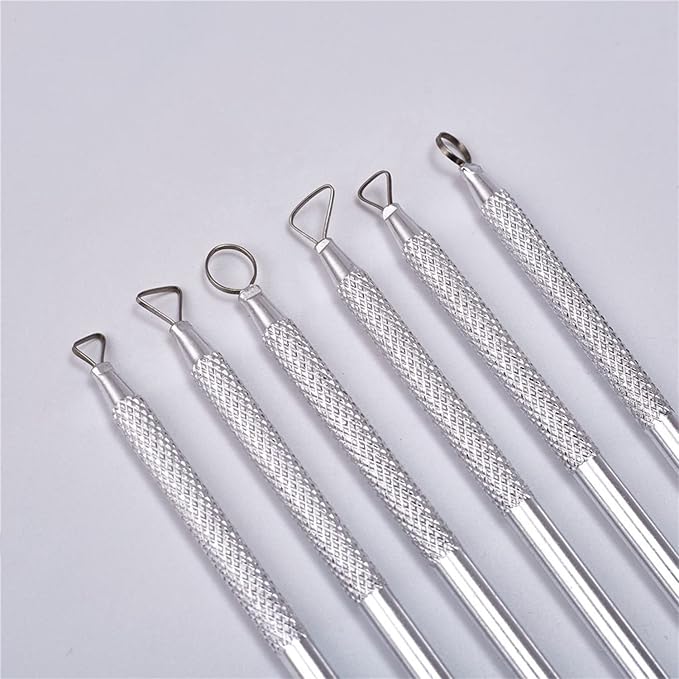 14PCS Ceramic Pottery Clay Ribbon Sculpting Tool Kit with Feather Wire Texture and Needle Detail Tools for Carving,Modeling,by Augernis