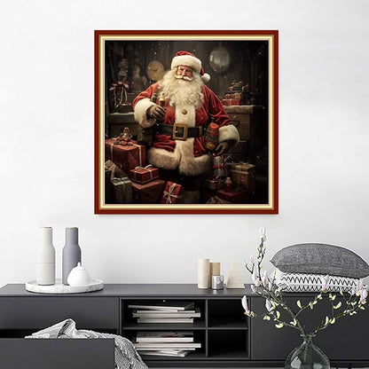 Joyhoor Cross Stitch Kits for Beginners Stamped Cross-Stitch Supplies Needlework preprint Embroidery Kits for Adults DIY Needlepoint Kits Embroidery Patterns 11CT-Santa Claus 18.x18 inch