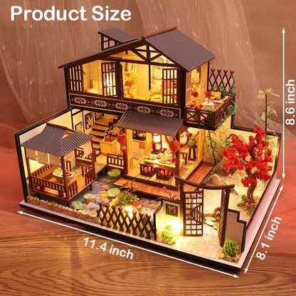 DIY Miniature House Kit, Dollhouse for Adults to Build, Japanese Style - Image 2