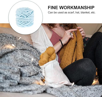 Zerodeko 3 Pcs Woolen Yarn DIY Handcrafts Materials Comfortable Cotton Blend Knitting Wool for Sweaters Scarves Hats Craft Supplies in Pink