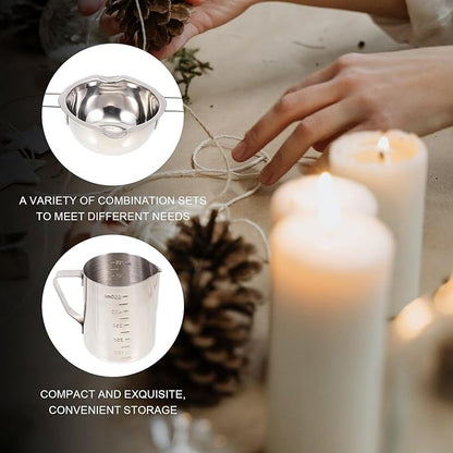 SEWACC DIY Candle Making Kit with Wax Melting Pot and Craft Tools for Beginners Handmade Scented Candle Material for Adults and Use Wax Pouring Supplies