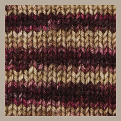 KnitPro Symfonie Hand Dyed Yarn | Extra Fine Merino Wool & Polyamide Blend for Knitting & Crocheting, Fingering Weight, Oeko-TEX Certified 400m, 100g Skein | Terra Variegated Cafe Rose