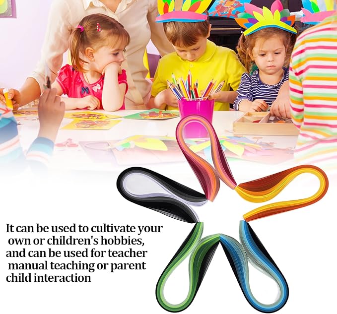 TengXiCLP Quilling Kits DIY, Paper Quilling Tool Kit with Electric Pen, Complete Craft Supplies Set for Beginners, Colorful Decorative Handicrafts with Storage Box, Glue Bottles and 1000 Pap