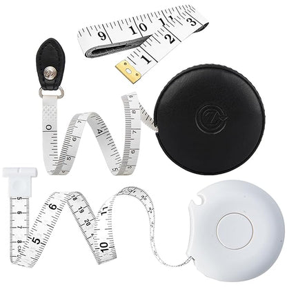 Tape Measure Body Measuring Tape 80inch/205cm Lock Pin Retract Tape Measure for Tailor Fitness Clothes Sewing Handcrafts Weight Loss Body Measurement
