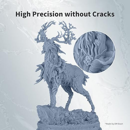 ANYCUBIC Water Washable Resin 2.0, 3D Printer Resin with Low Viscosity and Fast Printing, 405nm High Precision UV-Curing 3D Resin, Photopolymer Resin for 8K Capable LCD DLP 3D Printing (Grey, 1kg)