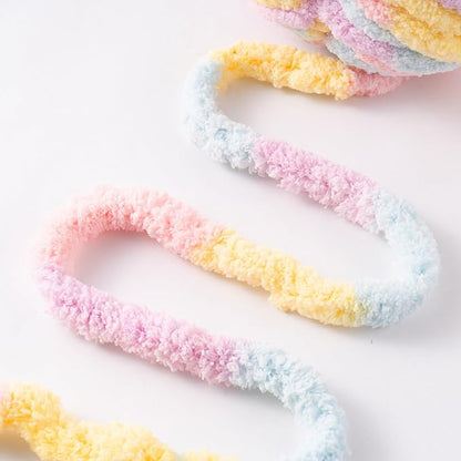 Macaroon Jumbo Chunky Chenille Yarn for Crocheting, Thick Plush Yarn for Hand Knitting Blankets, Super Soft Bulky Yarn for DIY Projects, 2 Jumbo Pack