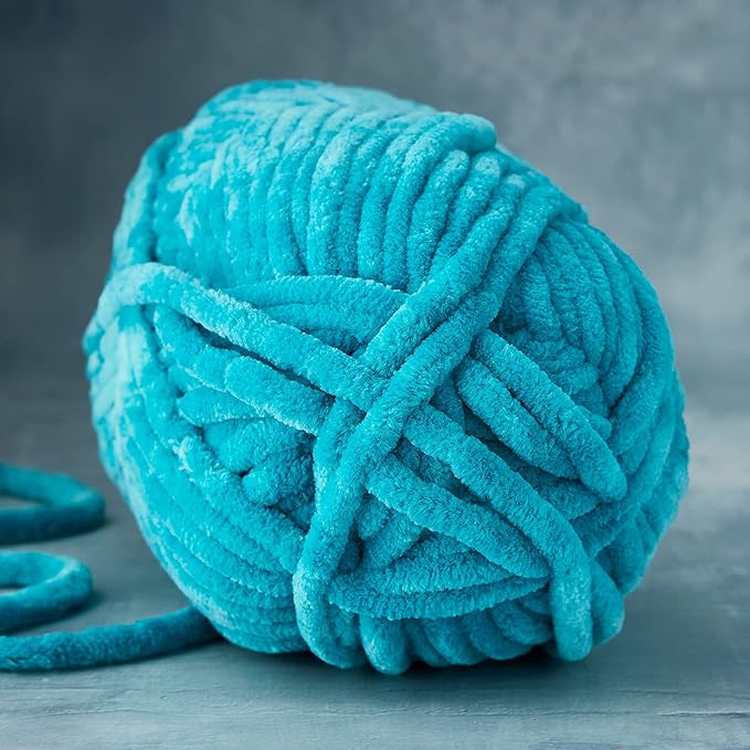 Loops & Threads Sweet Snuggles Yarn - Solid Yarn for Knitting, Crochet, Weaving, Arts & Crafts - Turquoise, Bulk 18 Pack