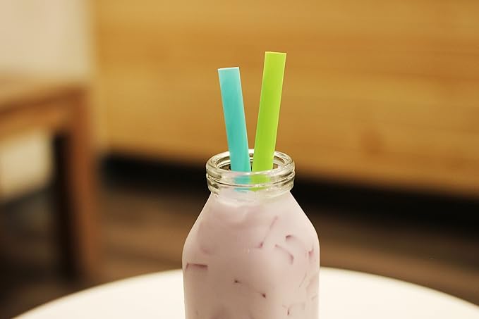 Karat [1,600 ct] 9" Boba Straws (10mm Diameter), Individually Wrapped, Assorted Solid Colors (C9060s)