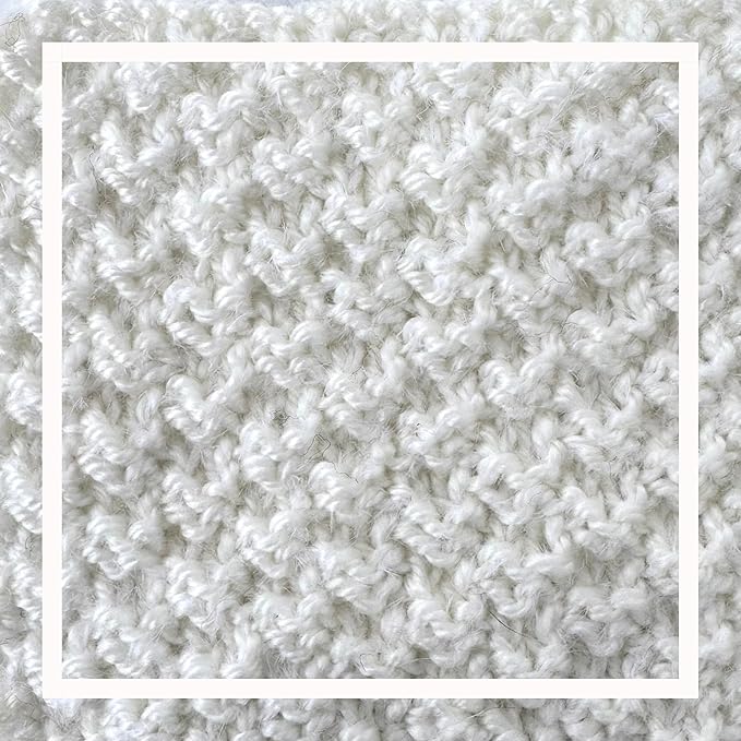 Woolen Delights Soft Wool Yarn for Crocheting, 3-Pack (522Yds / 300G), Free Patterns - #4 Medium Aran/Heavy Worsted Weight Wool Yarn for Knitting - Snow White