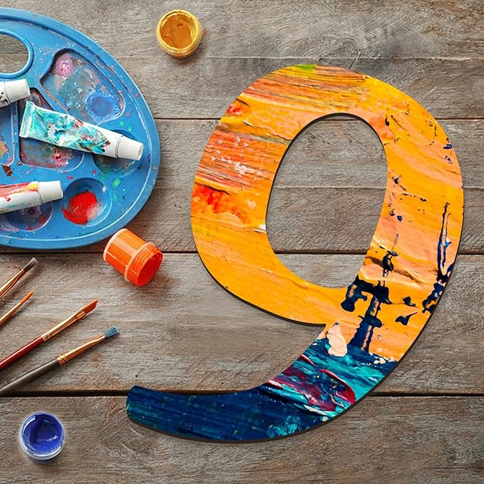 17 inch Large Wooden Numbers for Party Decor, Big Wood Number 9 for Wall Decor, Unfinished Blank Giant Wooden House Numbers, Wood Signs for Crafts, Birthday, Rustic Wedding, Christmas, Baby Shower