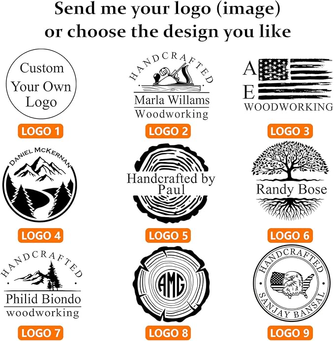 Custom Electric Branding Iron for Wood - Personalized Wood Burning Stamp with Adjustable Temperature, DIY Branding Kit Woodworking Tool