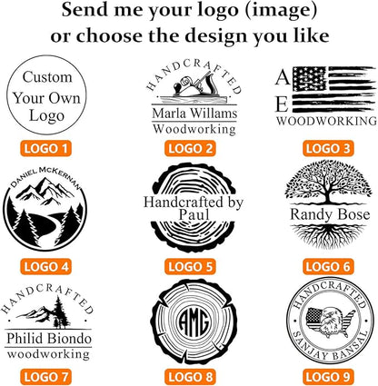Custom Electric Branding Iron for Wood - Personalized Wood Burning Stamp with Adjustable Temperature, DIY Branding Kit Woodworking Tool