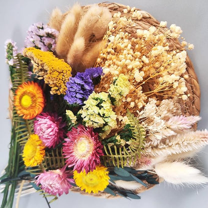 DIY Natural Dried Flowers Kit for Crafts - Box of Dried Flower Kit Perfect for Home Decor, Wedding Decor, DIY Wreath & Bouquet, Resin, Scrapbooking, Floral Arrangement, Handcraft (Multi-Color)