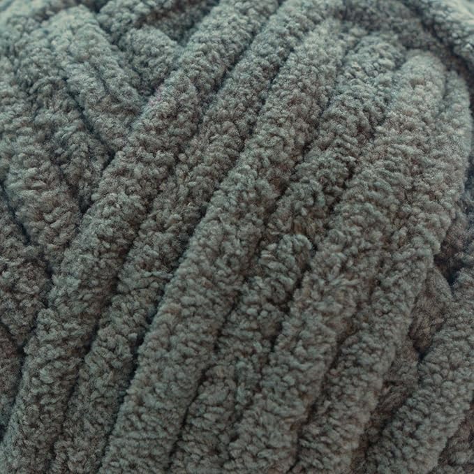 Okey Dokeys 300g Jumbo Velvet Chenille Yarn 7 Jumbo – Plush, No-Fray, Durable Plushies, Posh Soft Crochet Projects Beginner Friendly (130 yds) (Pebble Path Grey (118), 1 Pack (17.90/Skein))