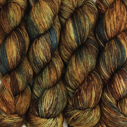 KnitPro Symfonie Hand Dyed Yarn | Extra Fine Merino Wool & Polyamide Blend for Knitting & Crocheting, Fingering Weight, Oeko-TEX Certified 400m, 100g Skein | Terra Variegated Wilderness