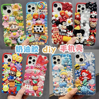 60pcs Slime Charms,Cute Acrylic 3D Resin Charms for Junk Phone Case Charms,Y2K Decoden Charms Accessories,Big Flat back DIY Candy Kawaii Charms Bulk for Crafts Jewelry Making
