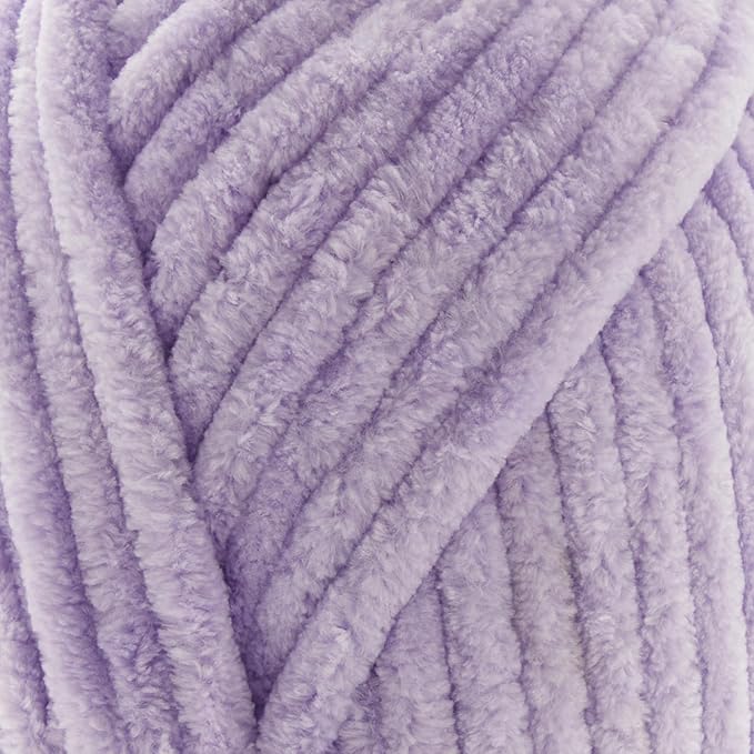 Loops & Threads Sweet Snuggles Yarn - Yarn for Knitting, Crochet, Weaving, and Arts & Crafts - Purple, Polyester, 8.8 oz