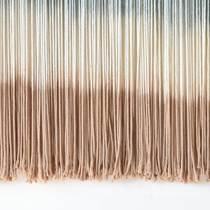 Large Macrame Wall Hanging Dip Dye Craftsmanship Fiber Yarn Wall Art Boho Wall Decor Home Decor 57''W x 35''L