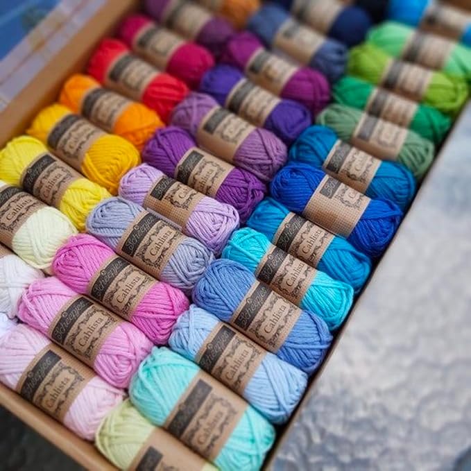 Scheepjes Cahlista Colour Pack 109 15g Assorted Cotton Yarn for Creative Projects