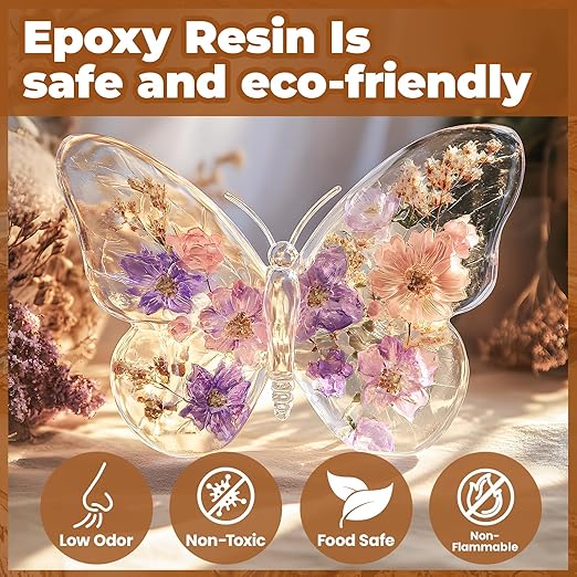 LEEYA RESIN Epoxy Resin Kit 32OZ, Table Top Epoxy Resin Crystal Clear, Ultra-Gloss, Self-Leveling Resina Epoxica for River Table, Countertop, Arts & Crafts, Woodwork, Jewelry 1:1 Mix(16 oz*2)