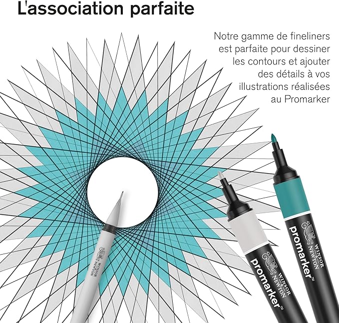 Winsor & Newton ProMarker Brush Set, 6 Count, Pastel Tones