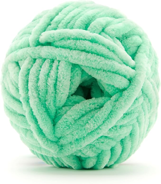 Loops & Threads Sweet Snuggles Yarn - Yarn for Knitting, Crochet, Weaving, and Arts & Crafts - Green, Polyester, 8.8 oz