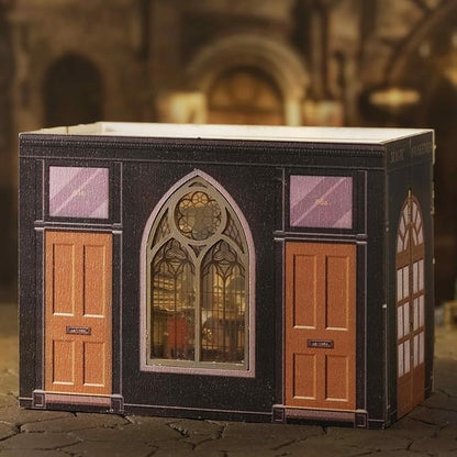 DIY Miniature House Kit, CUTEROOM Mini House Kit for Adult to Build, Wooden Dollhouse Making Kit with Furniture, Christmas Birthday Gifts (Magic)