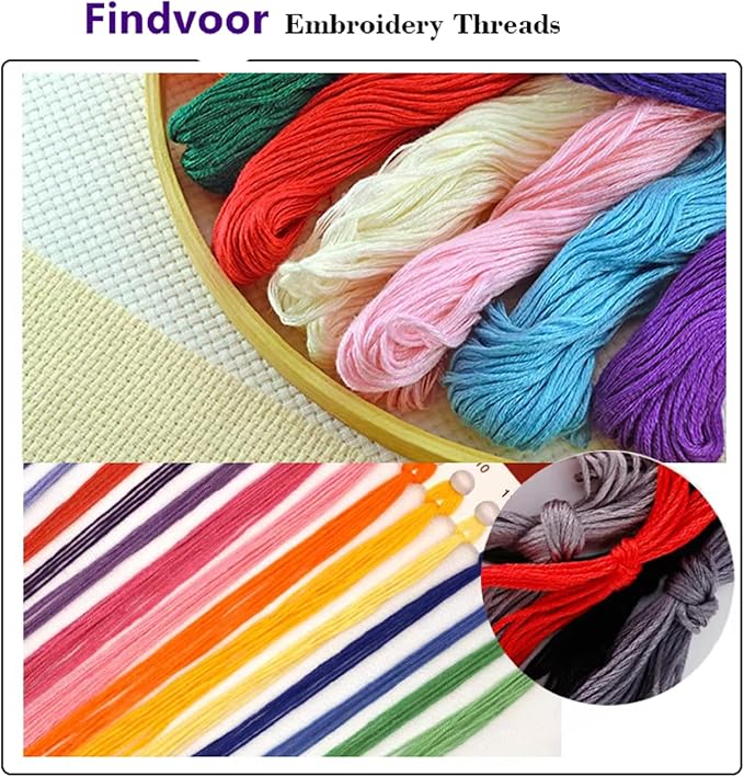 Findvoor Stamped Cross Stitch Kits for Beginner Embroidery Kits for Beginners Adults DIY 11CT Cross Stitch Patterns Needlepoint Kits Crossstitching Kits-Colorful Owl 16x20 inch