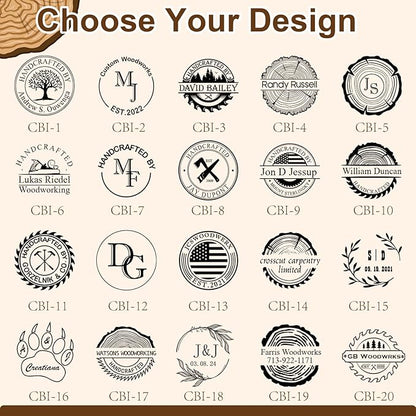 KAINSY Custom Temperature-Controlled Electric Branding Iron for Wood Food, Personalized Logo Metal Stamp, Custom Branding Iron for Cake Leather BBQ, Wood Burning Stamp, DIY Handmade Gifts Branding Kit