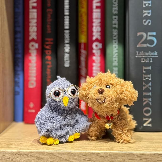 WeVeel Cozy Craftworks Chenille Stem Animal Craft Kit for Adults – Create 4 Adorable Animals (Kitty, Puppy, Bird & Owl) – Relaxing DIY Arts & Crafts Kit with All Supplies