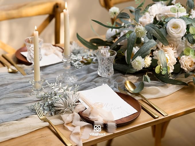 Vitalizart Light Nude Chiffon Silk Ribbon 1" x 21 Yd Fringe Fabric Package (3 Rolls * 7 Yd) for Wedding Invitations Bridal Bouquets Decorations Gifts Wrapping & Bow Making