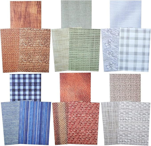AuriicLeaf Fabric-Style Washi Sticker Set, 60PCS Vintage Ephemera for Scrapbooking, Journaling, DIY Crafts and Planner Supplies