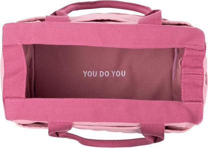 Soolla Studio Bag: Art Supply Storage & Pottery Tool Bag, Washable Craft Tote, Knitting Yarn Organizer, Crochet Projects, 30 Pockets, 20+ Canvas Colors, Gift for Artists & Teachers (Desert Rose)