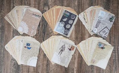 150 Sheets of Scrapbook Paper, Vintage Journaling Supplies Craft Kits for Bullet Journals Junk Planners Aesthetic Room Decor Wall Art Collage Album Cottagecore Picture Frames