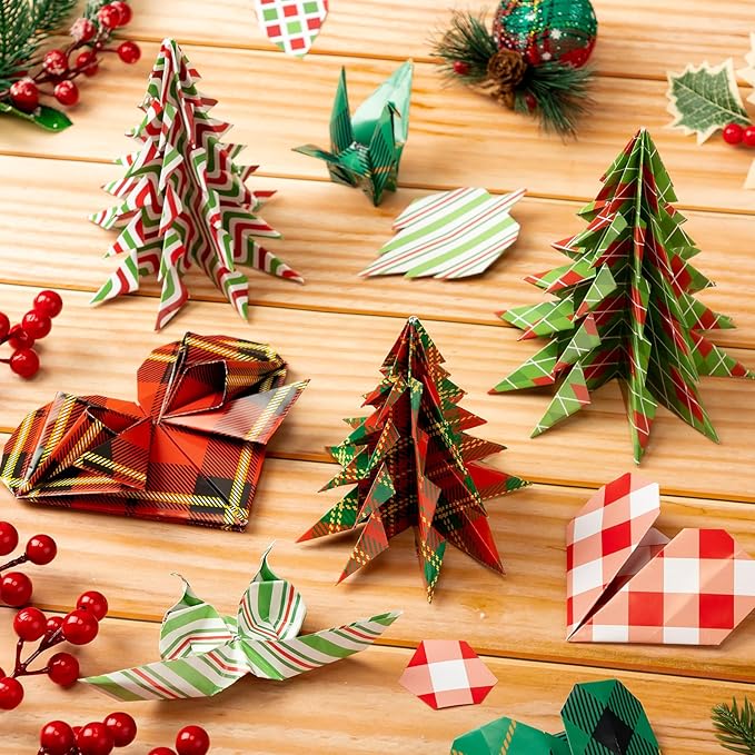 Fainne 40 Sheet Christmas Scrapbook Paper Double Sided Scrapbook Specialty Paper 12 x 12 Inch Xmas Decorative Craft for Card Making Scrapbooking
