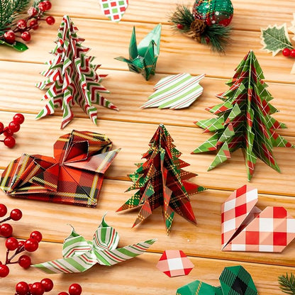 Fainne 40 Sheet Christmas Scrapbook Paper Double Sided Scrapbook Specialty Paper 12 x 12 Inch Xmas Decorative Craft for Card Making Scrapbooking