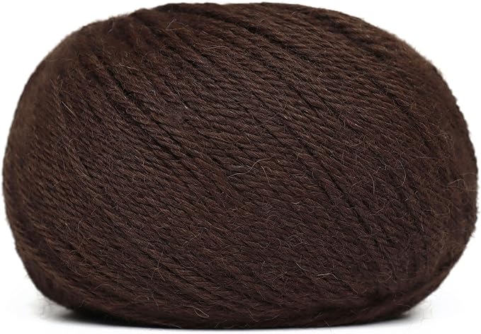 Origins - 100% Baby Alpaca Yarn Wool Set of 3 Skeins (150 Grams) DK Weight Made in Peru Natural Colors (Undyed) Heavenly Soft Perfect for Knitting and Crocheting (Cafe Andes, Origins 3 Skeins DK)