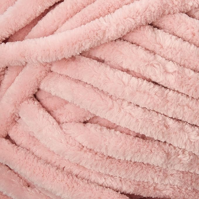 Loops & Threads Sweet Snuggles Yarn - Yarn for Knitting, Crochet, Weaving, and Arts & Crafts - Pink, Polyester, 8.8 oz