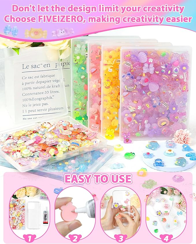100PCS FIVEIZERO Cute Slime Charms Bulk Set – Kawaii Flatback Resin Charms for Crafts, Mini Decoden Acrylic Embellishments for Phone Junk Cases, Scrapbooking & DIY Decoration (Green)