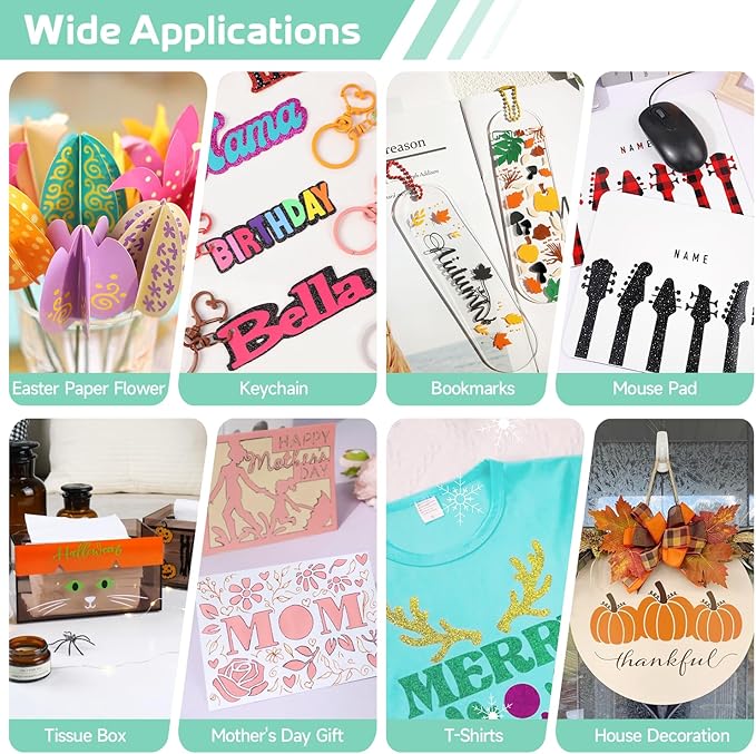 GO2CRAFT All-in-One Accessories Bundle, 90Pcs Ultimate Tools and Accessories with Vinyl, Weeding Tools, Transfer Tape, Crafting Starter Kit