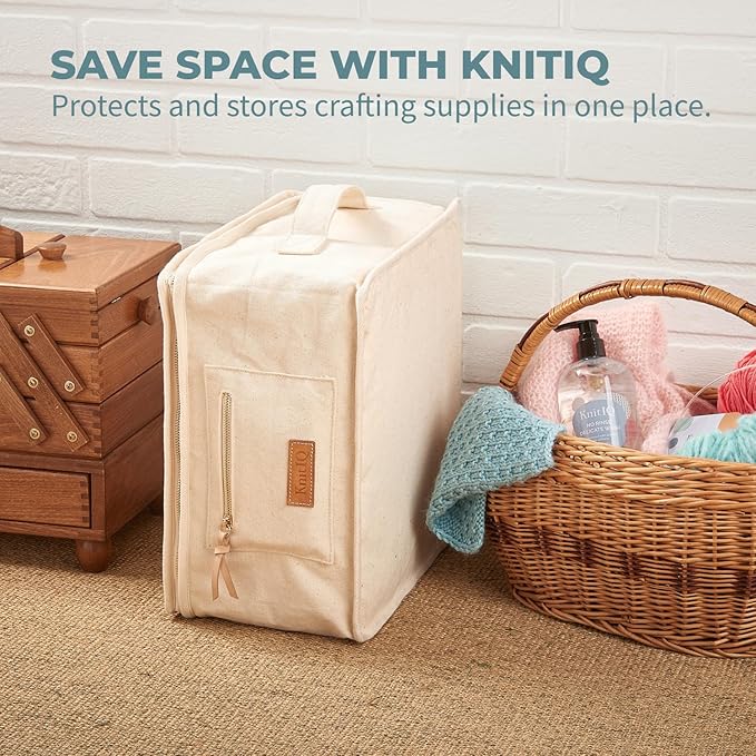 KnitIQ Pack of 9 Blocking Mats for Knitting and Crocheting - Extra Thick Blocking Boards for Crochet Projects - Block Mats for Knitting with Circular Gridlines, 150 T-Pins, and Storage Bag