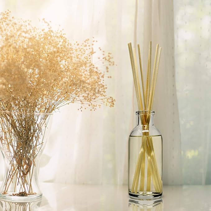 Urban Naturals Spring Clean Reed Diffuser Oil Set | Fresh, Crisp Fragrance of Lemon, Leafy Greens & Lavender | Essential Oil Room Scent Infuser with Reed Sticks | Made in The USA